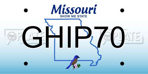 GHIP70 Missouri License Plate