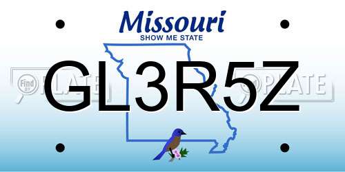 GL3R5Z Missouri License Plate