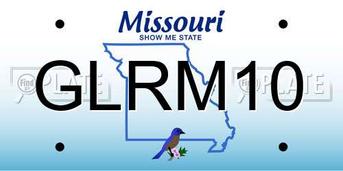 GLRM10 Missouri License Plate