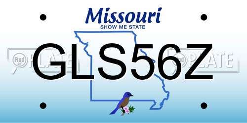 GLS56Z Missouri License Plate