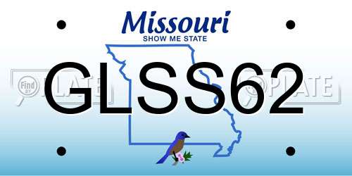 GLSS62 Missouri License Plate