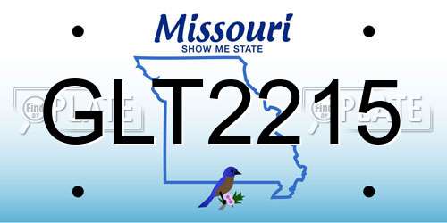 GLT2215 Missouri License Plate