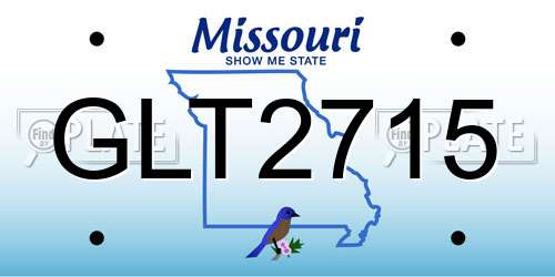 GLT2715 Missouri License Plate
