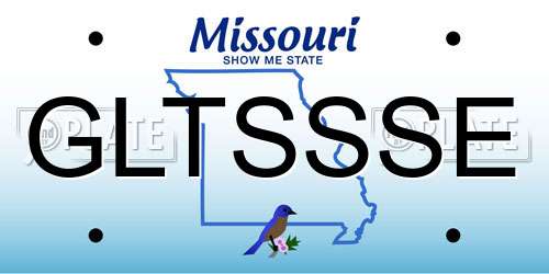 GLTSSSE Missouri License Plate