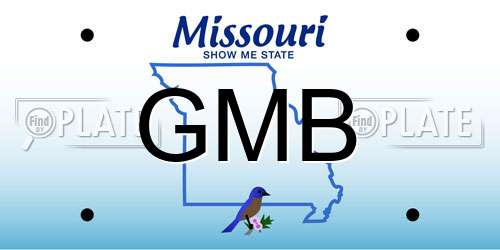 GMB Missouri License Plate