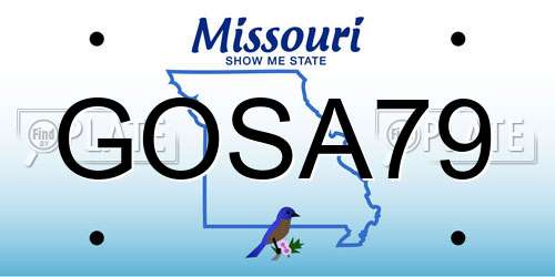 GOSA79 Missouri License Plate