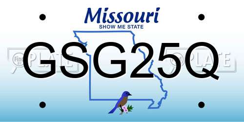 GSG25Q Missouri License Plate