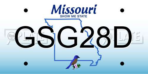 GSG28D Missouri License Plate