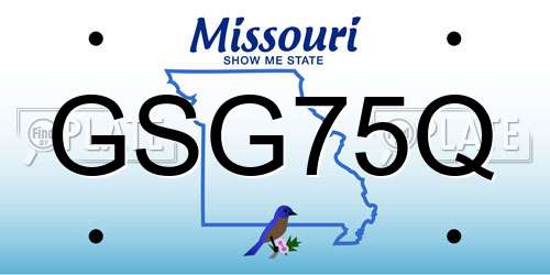 GSG75Q Missouri License Plate