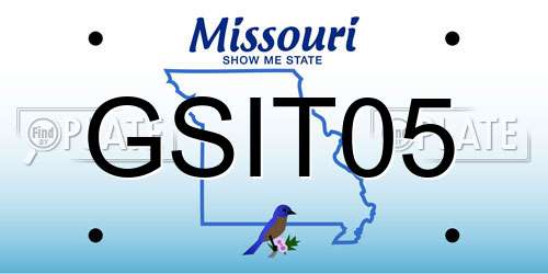 GSIT05 Missouri License Plate