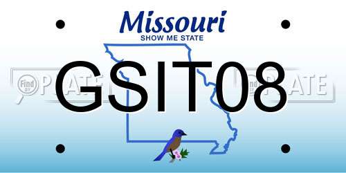 GSIT08 Missouri License Plate
