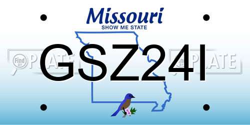 GSZ24I Missouri License Plate