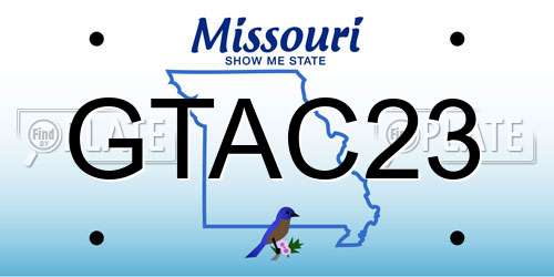 GTAC23 Missouri License Plate