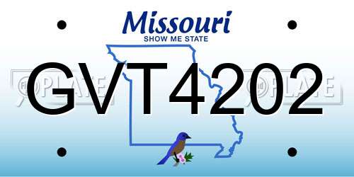GVT4202 Missouri License Plate