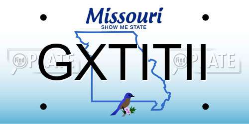 GXTITII Missouri License Plate