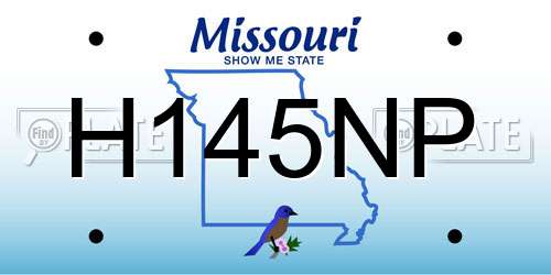 H145NP Missouri License Plate