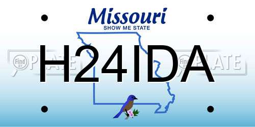 H24IDA Missouri License Plate