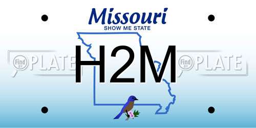 H2M Missouri License Plate