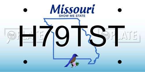H79TST Missouri License Plate