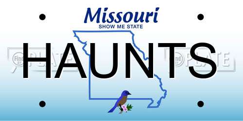 HAUNTS Missouri License Plate