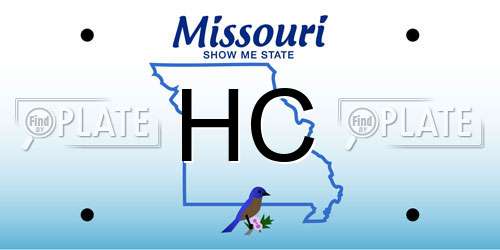 HC Missouri License Plate