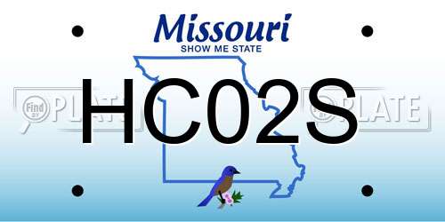 HC02S Missouri License Plate