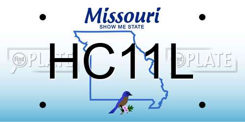HC11L Missouri License Plate