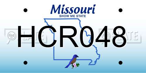 HCR048 Missouri License Plate