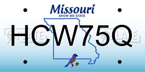 HCW75Q Missouri License Plate