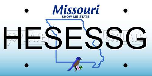 HESESSG Missouri License Plate