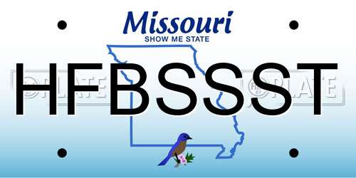 HFBSSST Missouri License Plate