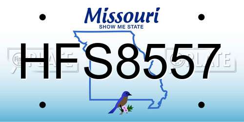 HFS8557 Missouri License Plate