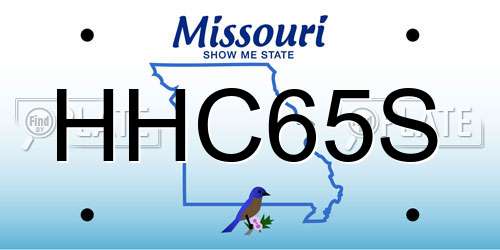 HHC65S Missouri License Plate