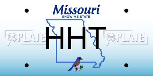 HHT Missouri License Plate