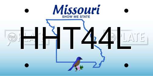 HHT44L Missouri License Plate