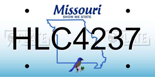 HLC4237 Missouri License Plate