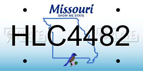 HLC4482 Missouri License Plate