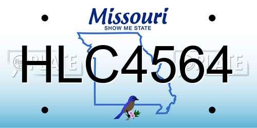 HLC4564 Missouri License Plate