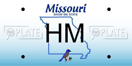 HM Missouri License Plate
