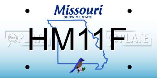HM11F Missouri License Plate