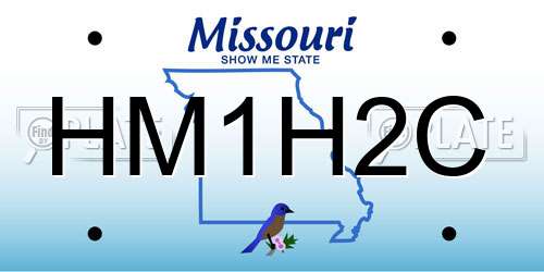HM1H2C Missouri License Plate