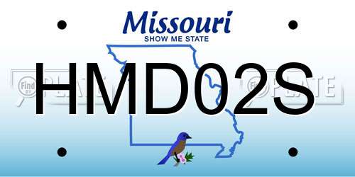 HMD02S Missouri License Plate