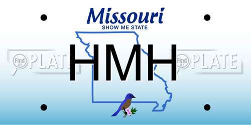 HMH Missouri License Plate