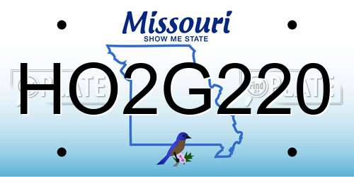 HO2G220 Missouri License Plate