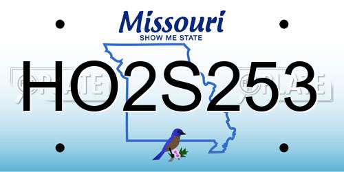 HO2S253 Missouri License Plate