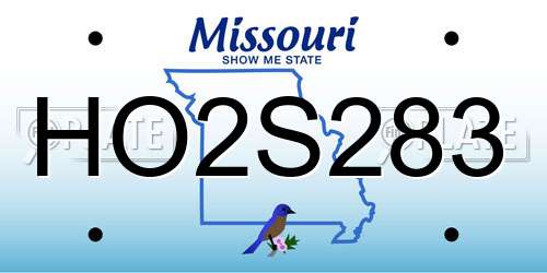 HO2S283 Missouri License Plate