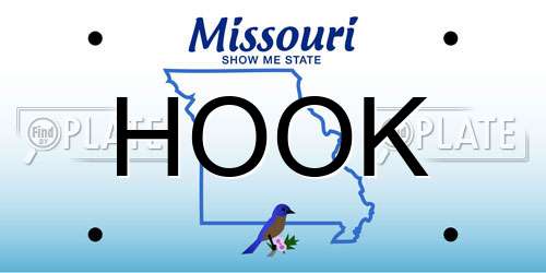 HOOK Missouri License Plate