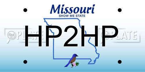 HP2HP Missouri License Plate