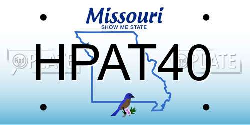 HPAT40 Missouri License Plate