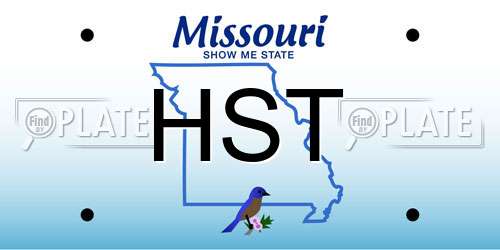 HST Missouri License Plate
